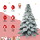 Costway 51327408 7.5 Feet Snow Flocked Artificial Christmas Tree