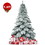 Costway 51327408 7.5 Feet Snow Flocked Artificial Christmas Tree