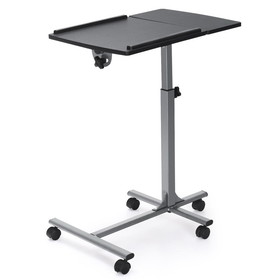 Costway 51839760 Adjustable Angle Height Rolling Laptop Table