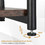 Costway 51879423 3-Tier Industrial Side Table with Adjustable Mesh Shelf-Rustic Brown