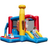 Costway 52189347 Baseball Themed Inflatable Bounce House with Ball Pit and Ocean Balls