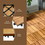 Costway 52896740 27 Pieces Acacia Wood Interlocking Patio Deck Tile
