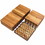 Costway 52896740 27 Pieces Acacia Wood Interlocking Patio Deck Tile