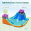 Costway 52976830 6-in-1 Inflatable Dual Water Slide Bounce House Without Blower