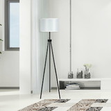 Costway 53618470 Modern Metal Tripod Floor Lamp with Chain Switch