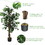 Costway 53620914 4 Feet In/Outdoor Trunks Artificial Ficus Silk Tree