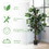 Costway 53620914 4 Feet In/Outdoor Trunks Artificial Ficus Silk Tree