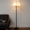 Costway 53819026 Elegant Sheer Shade Floor Lamp w/ Hanging Crystal LED Bulbs