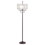 Costway 53819026 Elegant Sheer Shade Floor Lamp w/ Hanging Crystal LED Bulbs