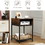 Costway 53860214 Industrial Nightstand End Side Table with Mesh Shelf