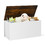 Costway 54087316 Flip-top Storage Chest with Self-hold Cover and Pneumatic Rod-White