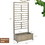 Costway 54130867 Raised Garden Bed with Trellis for Climbing Plants
