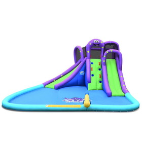 Costway 54371980 Inflatable Water Park Mighty Bounce House with Pool