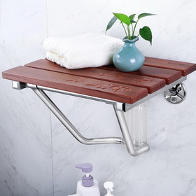 Costway 54791302 Wall-Mounted Folding Shower Seat Bench