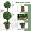 Costway 54806137 36 Inch Artificial Double Ball Tree Indoor and Outdoor UV Protection
