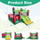 Costway 54968173 Farm Themed 6-in-1 Inflatable Castle with Trampoline and 735W Blower