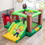 Costway 54968173 Farm Themed 6-in-1 Inflatable Castle with Trampoline and 735W Blower