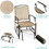 Costway 56380214 2 Pieces Patio Swing Single Glider Chair Rocking Seating