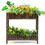 Costway 57482310 2-Tier Wood Raised Garden Bed for Vegetable and Fruit