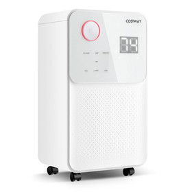 Costway 58364271 32 Pints 2000 Sq. Ft Dehumidifier for Home and Basements with 3-Color Digital Display-White