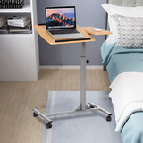 Costway 58467192 Adjustable Laptop Desk With Stand Holder And Wheels