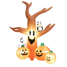 Costway 58602419 8 Feet Halloween Inflatable Dead Tree with LED Lights