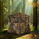 Costway 58703192 3 Person Portable Pop-Up Ground Hunting Blind with Tie-downs