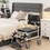 Costway 58963702 4-in-1 Bedside Commode Chair Commode Wheelchair with Detachable Bucket