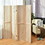 Costway 59270384 4-Panel Pegboard Display 5 Feet Tall Folding Privacy Screen for Craft Display Organized