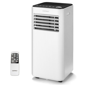 Costway 59716234 8000 BTU Portable Air Conditioner with Fan and Dehumidifier Mode-White