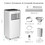 Costway 59716234 8000 BTU Portable Air Conditioner with Fan and Dehumidifier Mode-White