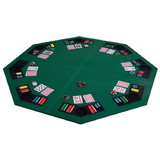 Costway 60148972 48 Inch 8 Players Octagon Fourfold Poker Table Top