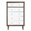 Costway 60317245 Antique-Style Free-Standing Dresser with 5 Drawers