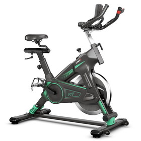 Costway 60325918 Stationary Exercise Cycling Bike with 33lbs Flywheel for Home