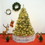 Costway 60924315 6 Feet Pre-Lit PVC Artificial Carolina Pine Tree with LED Lights