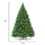 Costway 60924315 6 Feet Pre-Lit PVC Artificial Carolina Pine Tree with LED Lights