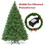 Costway 60924315 6 Feet Pre-Lit PVC Artificial Carolina Pine Tree with LED Lights