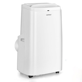 Costway 60978452 9000BTU 3-in-1 Portable Air Conditioner with Remote-White