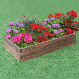 Costway 61257384 Elevated Wooden Garden Planter Box Bed Kit