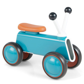 Costway 61528943 4 Wheels Baby Balance Bike without Pedal-Blue