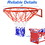 Costway 61543027 18 Inch Replacement Basketball Rim with All-Weather Net