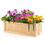 Costway 61798045 Folding Wooden Raised Garden Bed with Removable Bottom for Herbs Fruits Flowers