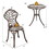 Costway 61945308 3 Pieces Cast Aluminum Bistro Set