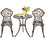 Costway 61945308 3 Pieces Cast Aluminum Bistro Set