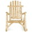 Costway 62058149 Wood Single Porch Rocker Lounge Patio Rocking Chair