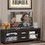 Costway 62459307 Modern TV Stand Entertainment Center with 2 Drawers and 4 Open Shelves