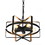 Costway 62851703 5-Light Metal Drum Shape Industrial Pendant Light