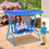 Costway 63082945 Outdoor Kids Patio Swing Bench with Canopy 2 Seats