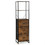 Costway 63147820 Freestanding Vertical 3 Drawer Dresser with 3 Shelves-Rustic Brown