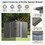 Costway 63751924 8 x 6 Feet Galvanized Steel Storage Shed for Garden Yard-Gray